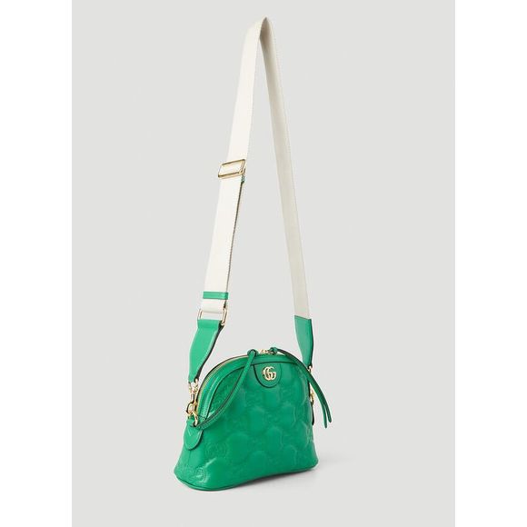 GUCCI GG Matelassé Dome Shoulder Bag in Green - Picture 2 of 6